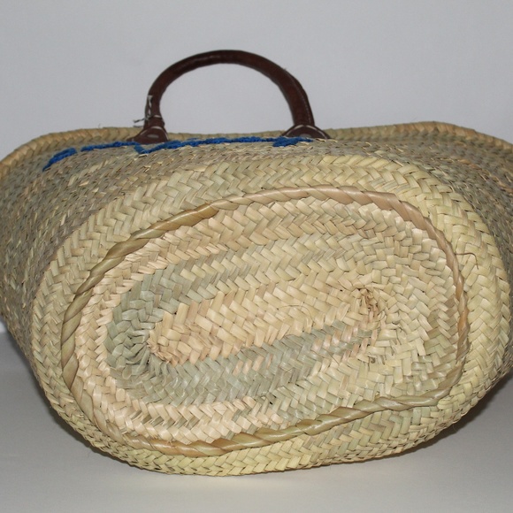 POOLSIDE ALWAY VACCAY SHORT HANDLE STRAW BEACH BAG - Picture 8 of 8